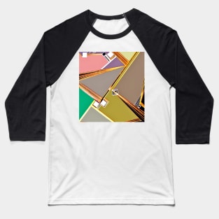 GEOMETRIC ART DECO DESIGN MOD NORTHERN SOUL Baseball T-Shirt